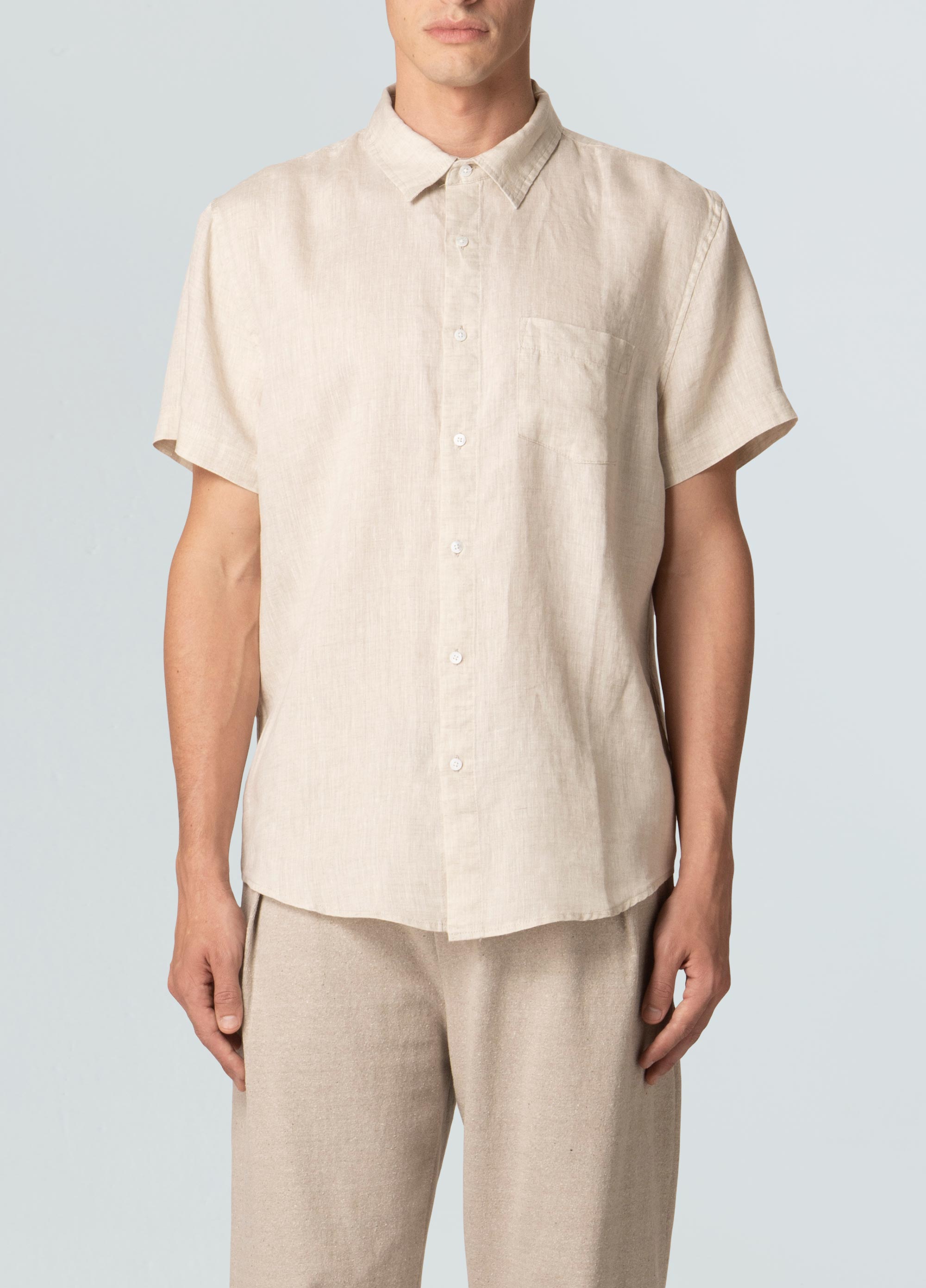 camisa classic linen mc