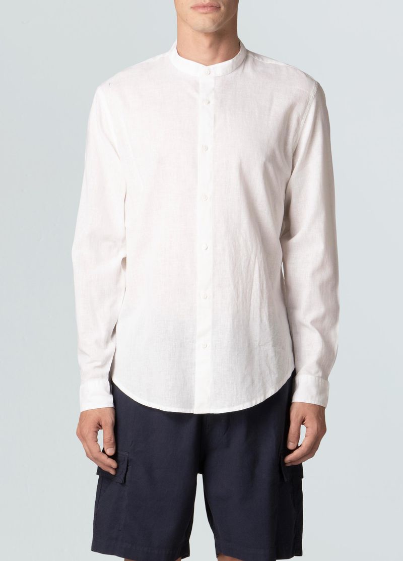 camisa collarless ml
