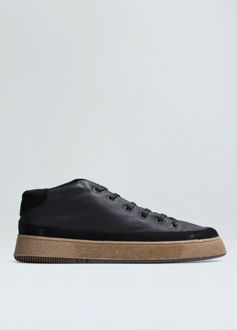TENIS SOHO E BASICS COURO CANO ALTO FEM LATERAL FEM