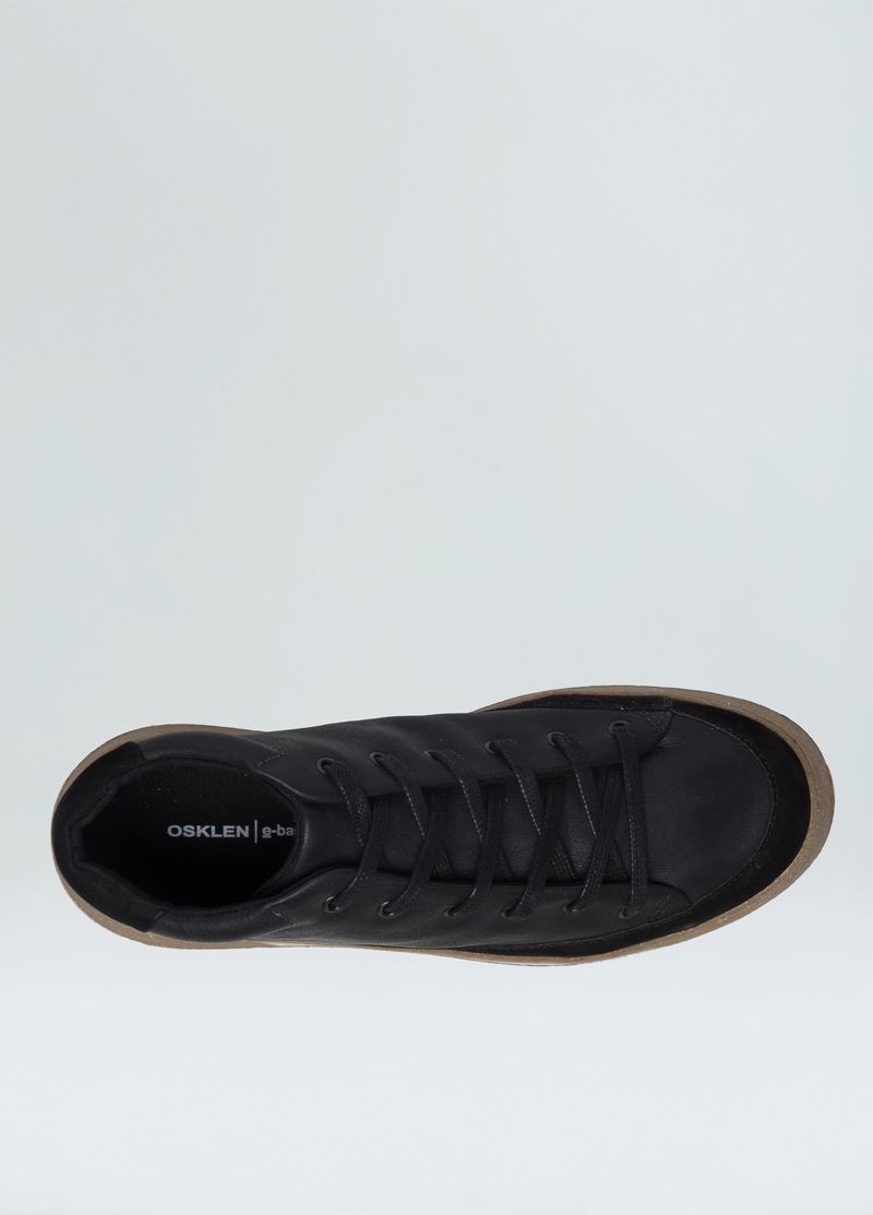 TENIS SOHO E BASICS COURO CANO ALTO FEM LATERAL FEM