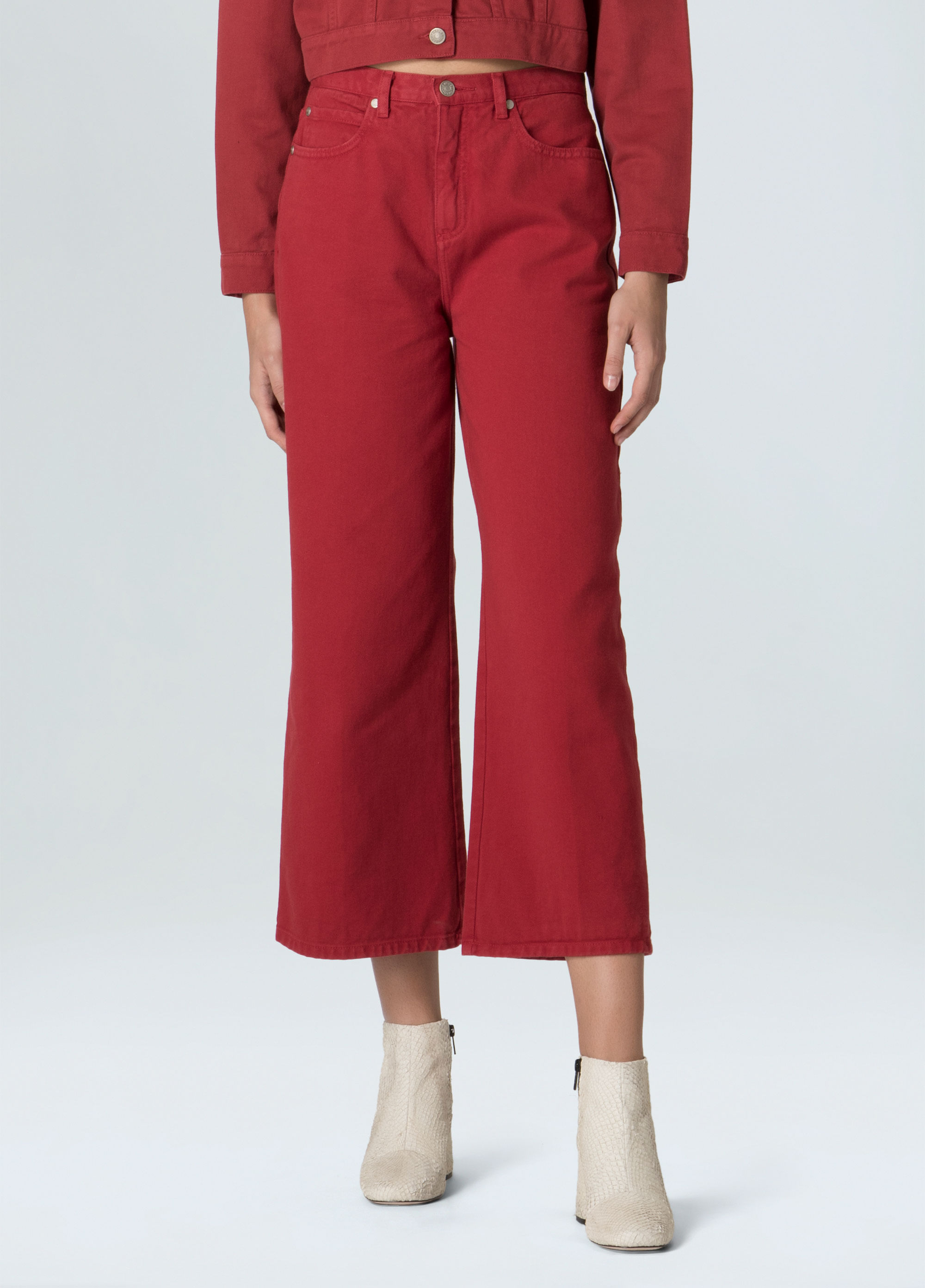 Calça reta color