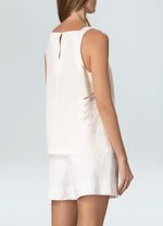 blusa bordada palm linen