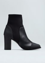 BOTA SALTO NEOPRENE E COURO LATERAL fem