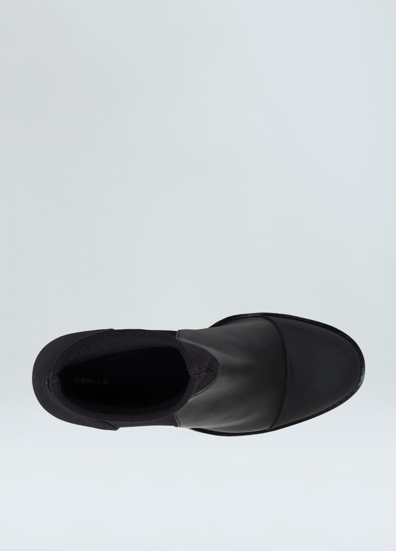 BOTA SALTO NEOPRENE E COURO LATERAL fem
