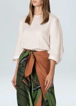 BLUSA MC LINEN WASHED