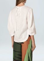 BLUSA MC LINEN WASHED