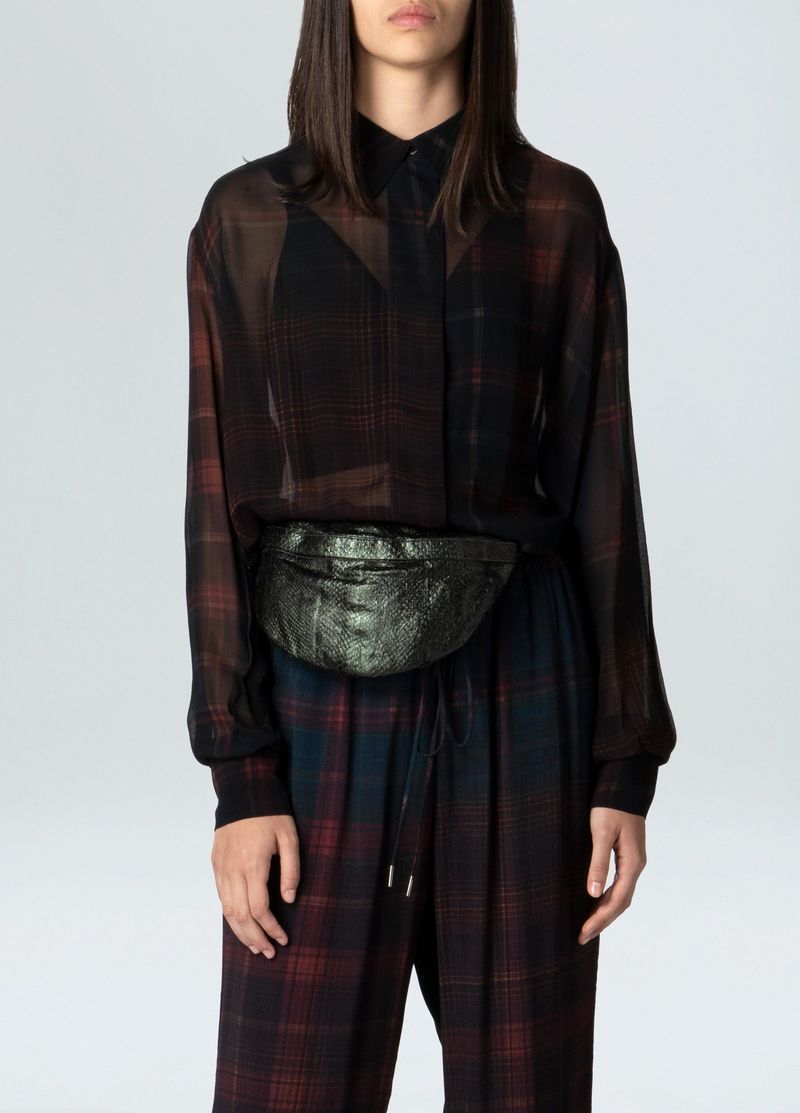 camisa punho plaid fade