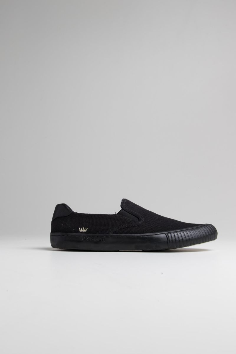 TENIS CANVAS SLIP ON BLACK SOLE MASC