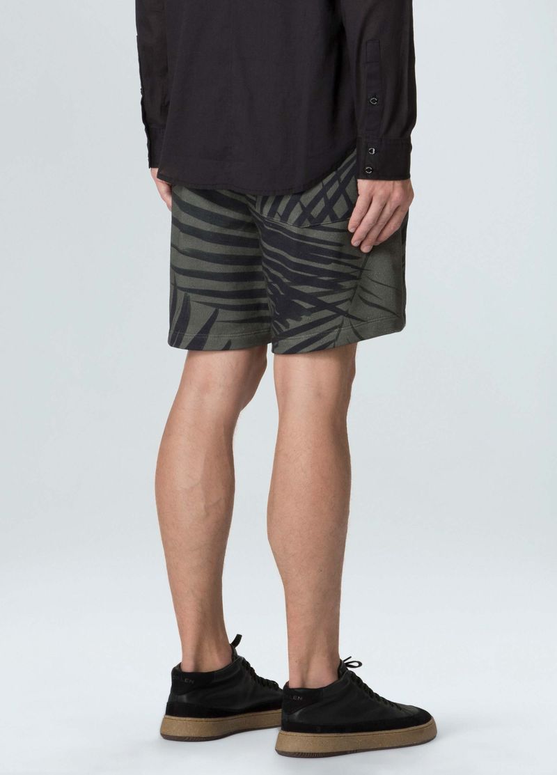bermuda over palm leaf green