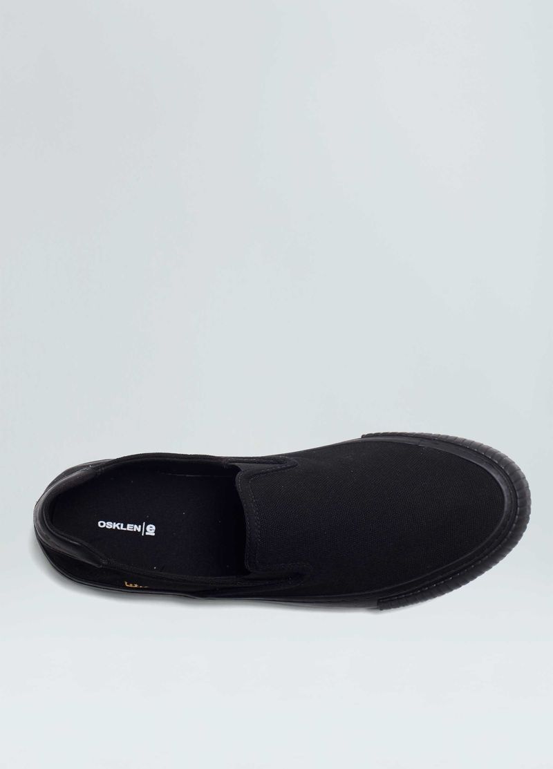 TENIS CANVAS SLIP ON BLACK SOLE MASC