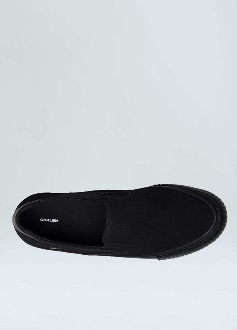 TENIS CANVAS SLIP ON BLACK SOLE MASC