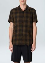 camisa double plaid mc