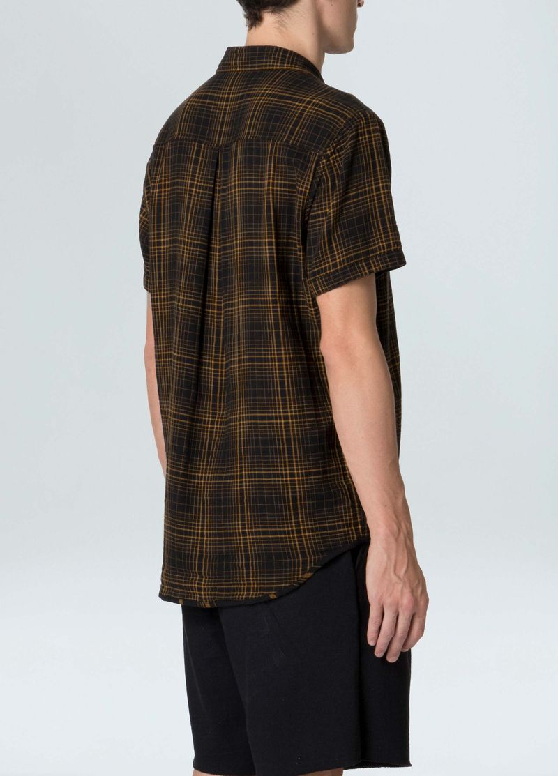 camisa double plaid mc