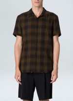 camisa double plaid mc