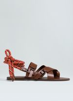 SANDALIA COURO STRAPS