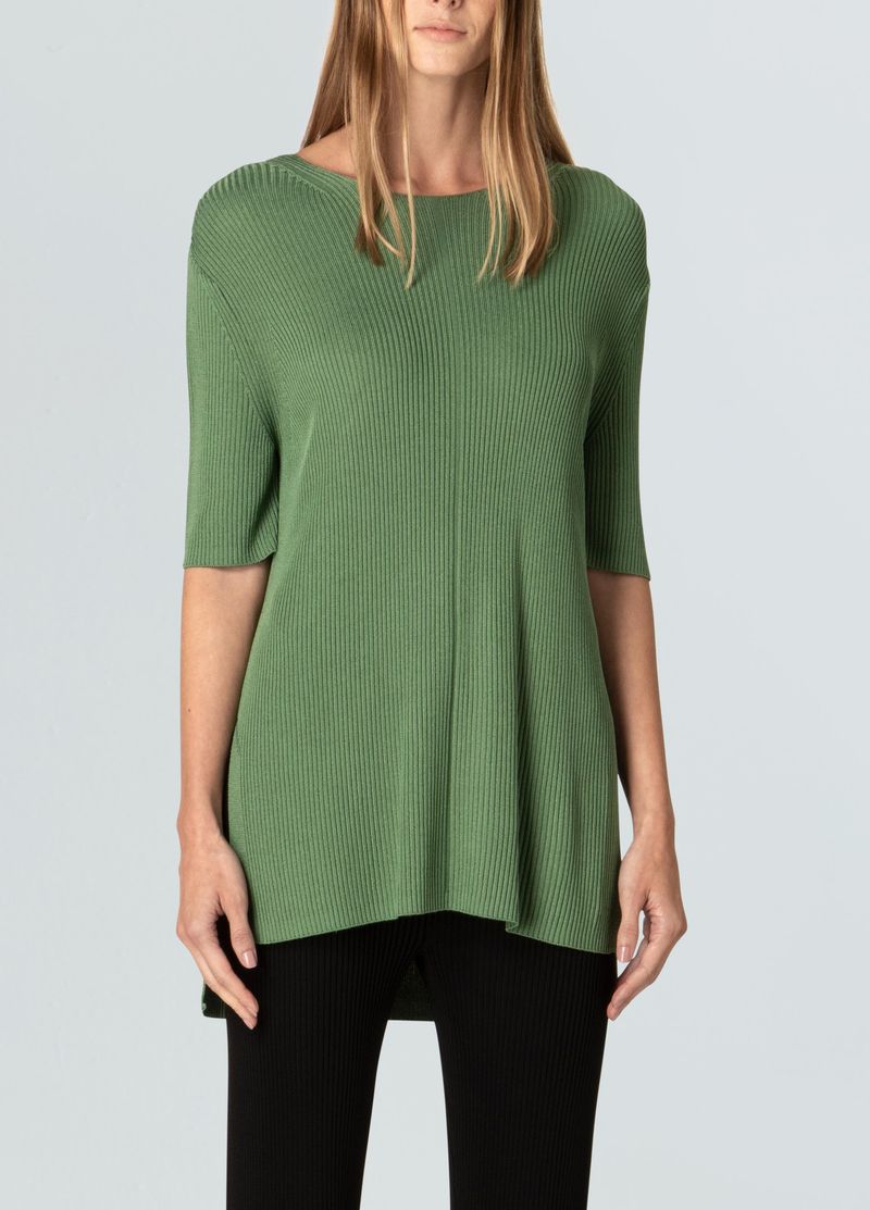 blusa mc rayon rib