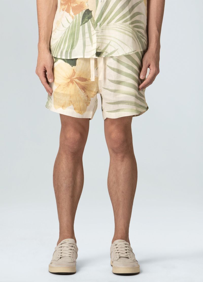 bermuda pj linen hibisco