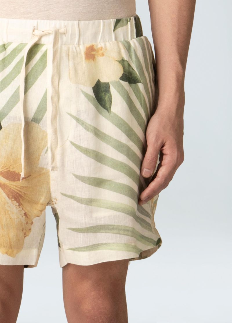 bermuda pj linen hibisco