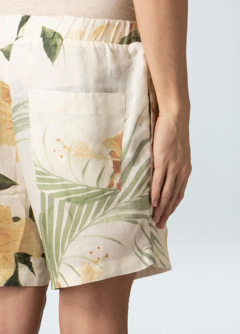 bermuda pj linen hibisco