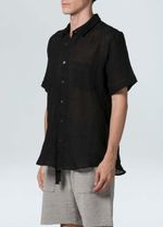 camisa wrinked linen mc