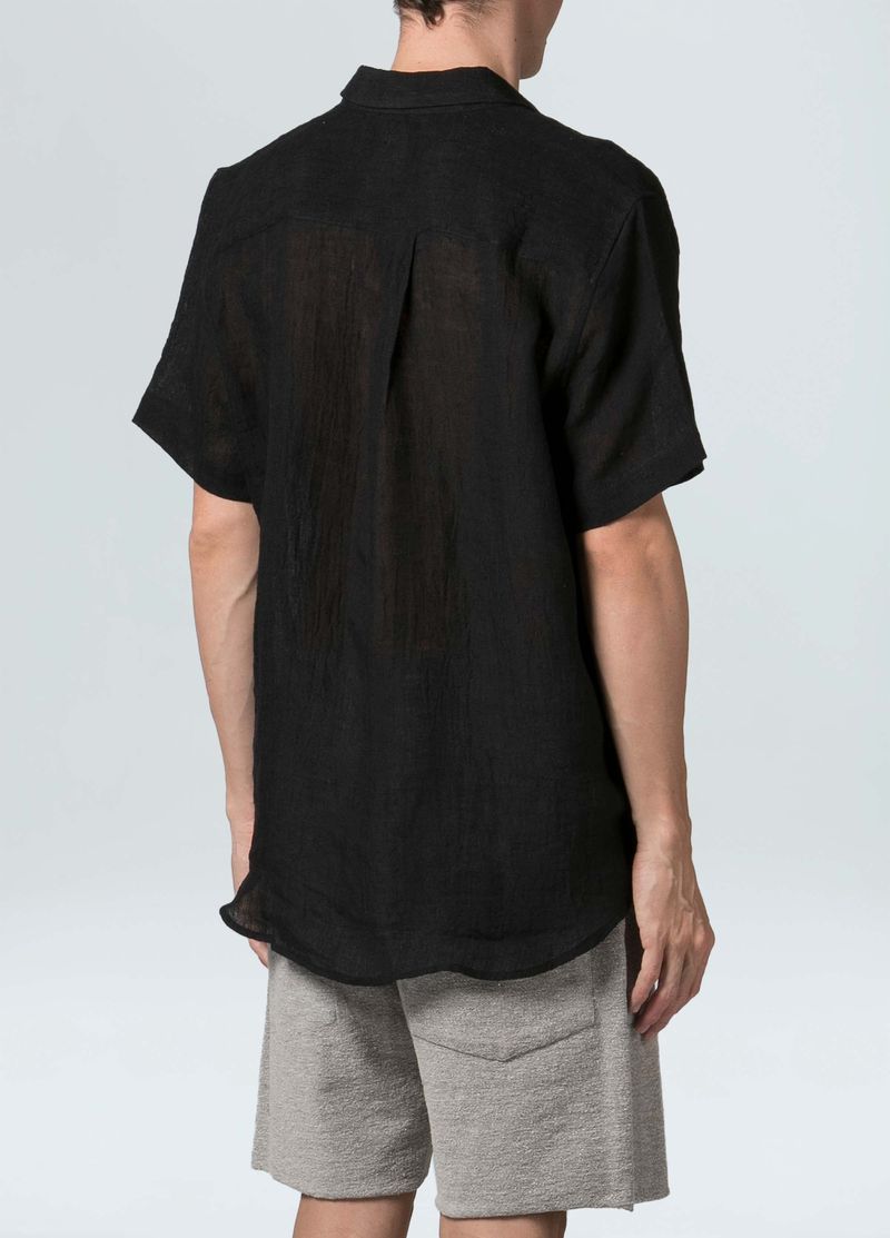 camisa wrinked linen mc