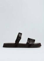 SANDALIA FLATFORM COURO SOLID