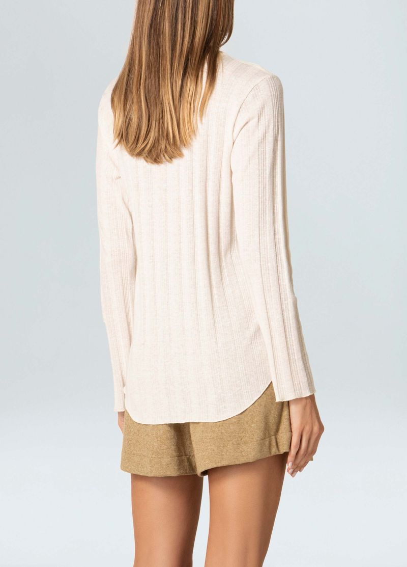 BLUSA ML RIB E BASICS
