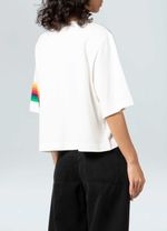 blusa cropped rainbow