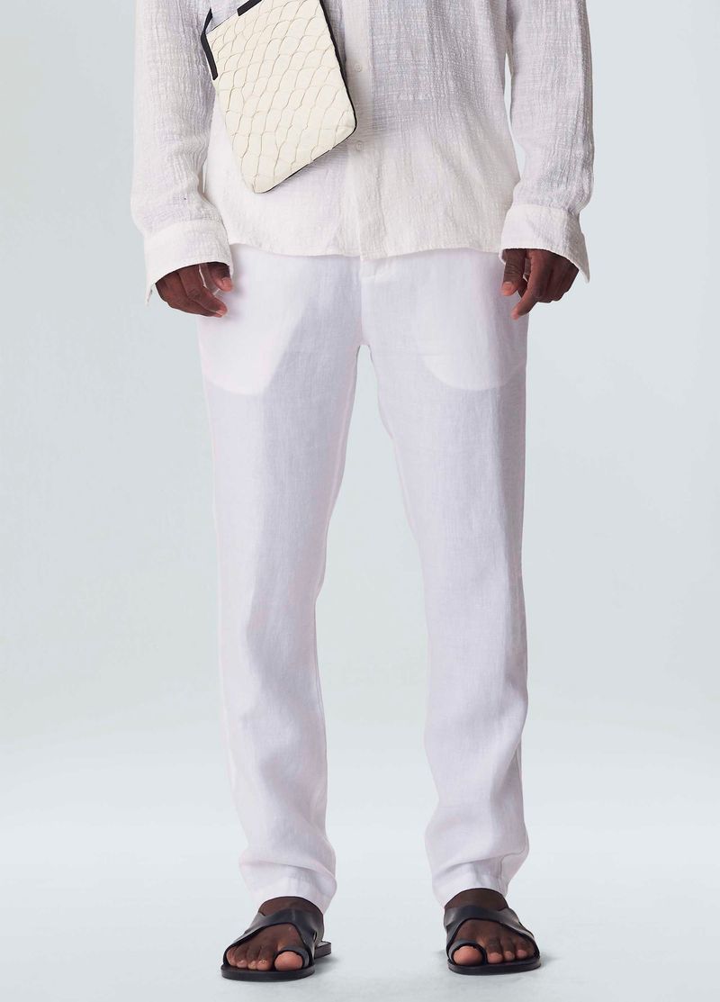 calca alfaiataria linen classic