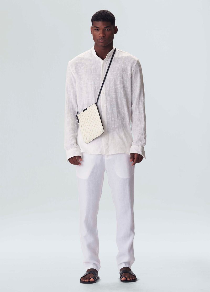 calca alfaiataria linen classic