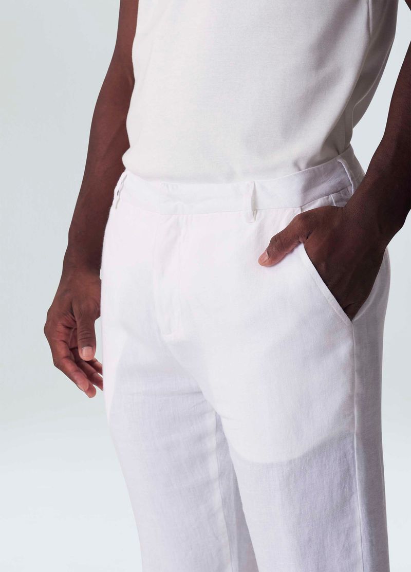 calca alfaiataria linen classic