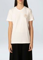T shirt rj gold crop
