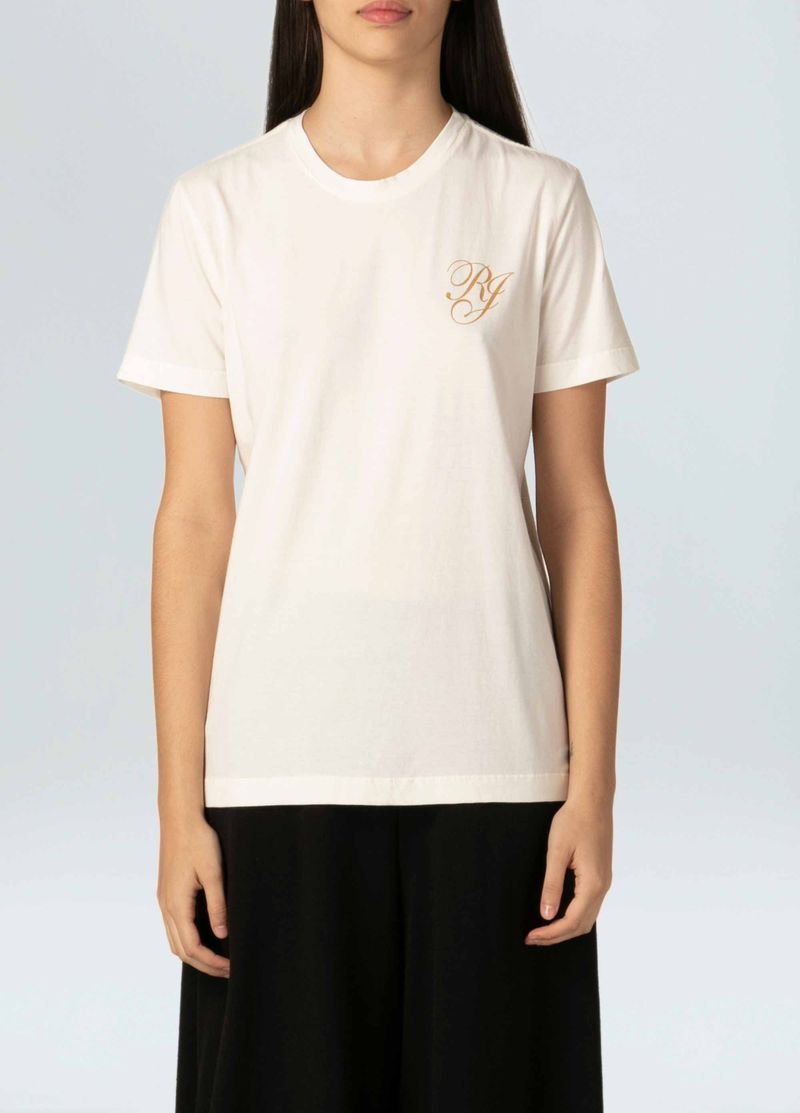 T shirt rj gold crop