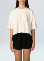 T shirt cropped abacaxi gold
