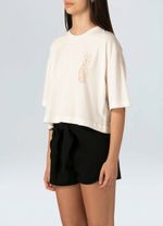 T shirt cropped abacaxi gold