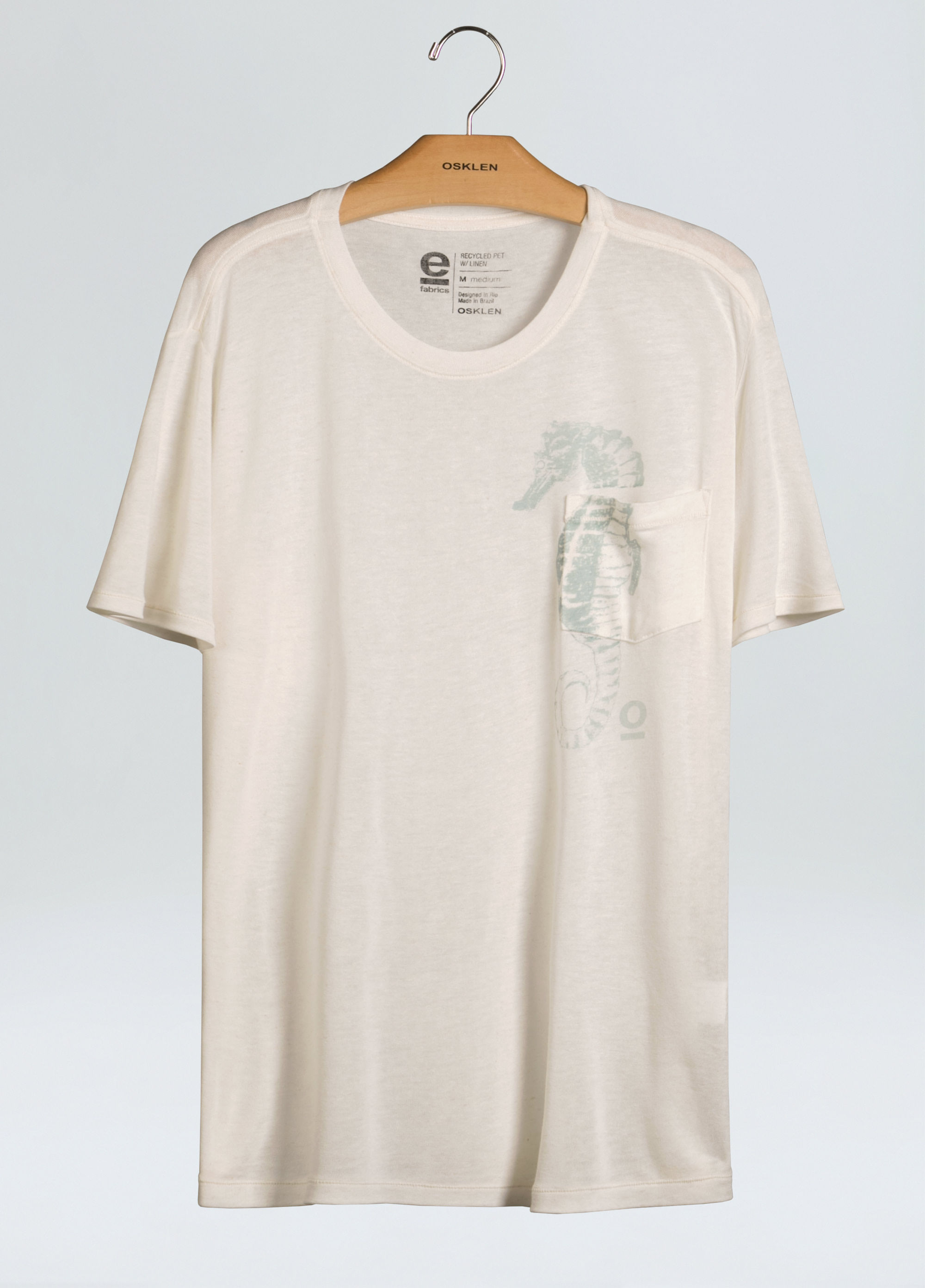 T-shirt eco fluid linen hippocampus