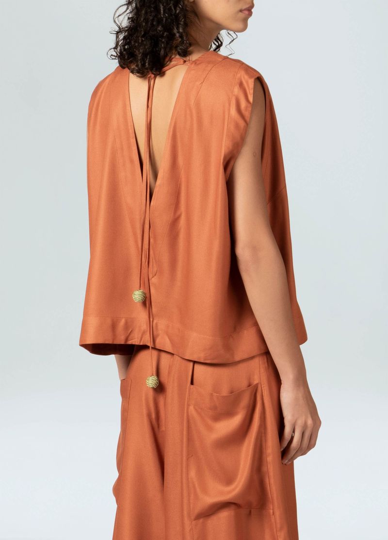 BLUSA AMARRACAO PALHA