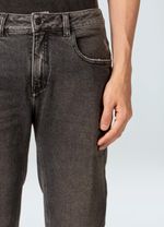 CALCA JEANS ROUGH USED BLACK