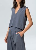 BLUSA MC WASHED AZUL TAPAJOS E