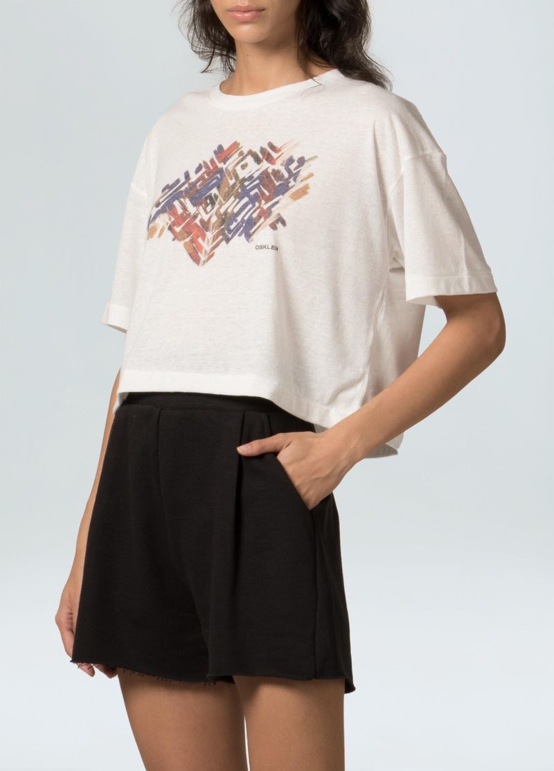 T SHIRT CROPPED RASTRO COLOR