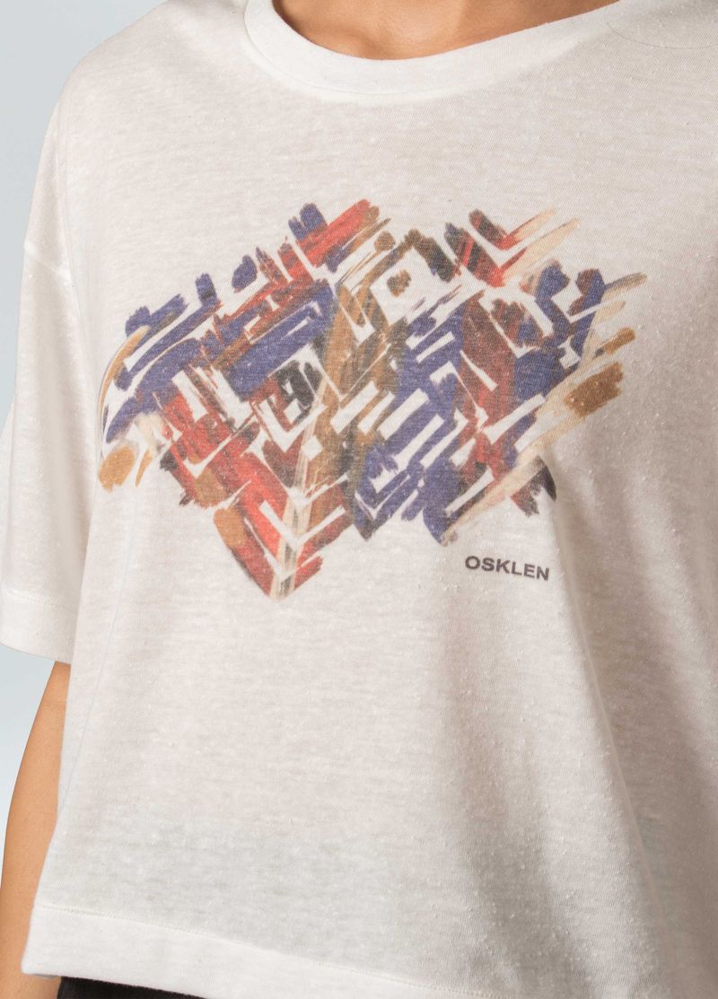 T SHIRT CROPPED RASTRO COLOR