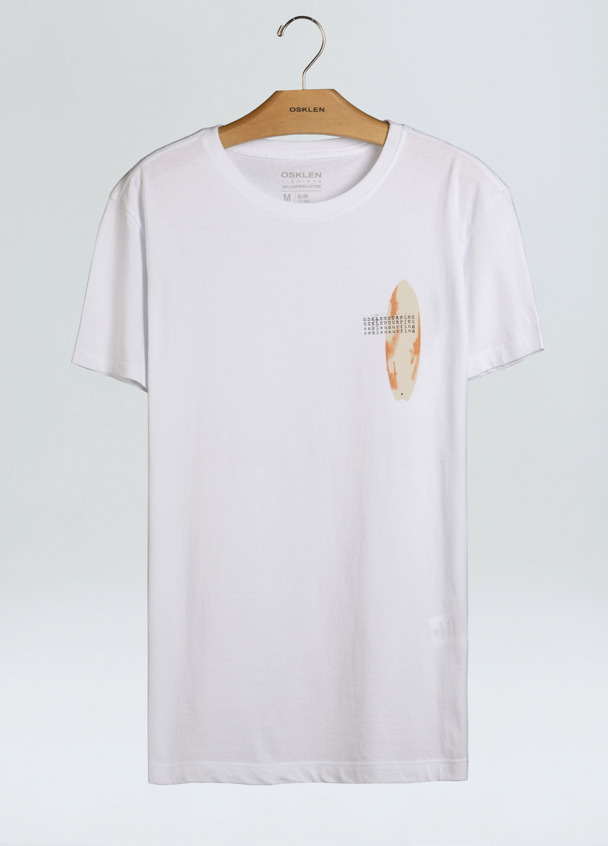T-shirt stone orange board