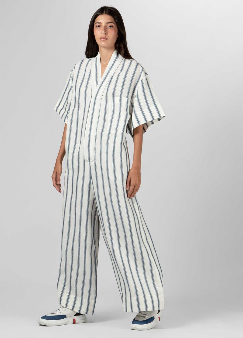 JUMPSUIT PIJAMA FIO TINTO INDIGO
