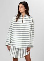 CAMISA PIJAMA FIO TINTO INDIGO