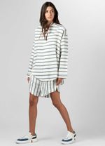 CAMISA PIJAMA FIO TINTO INDIGO