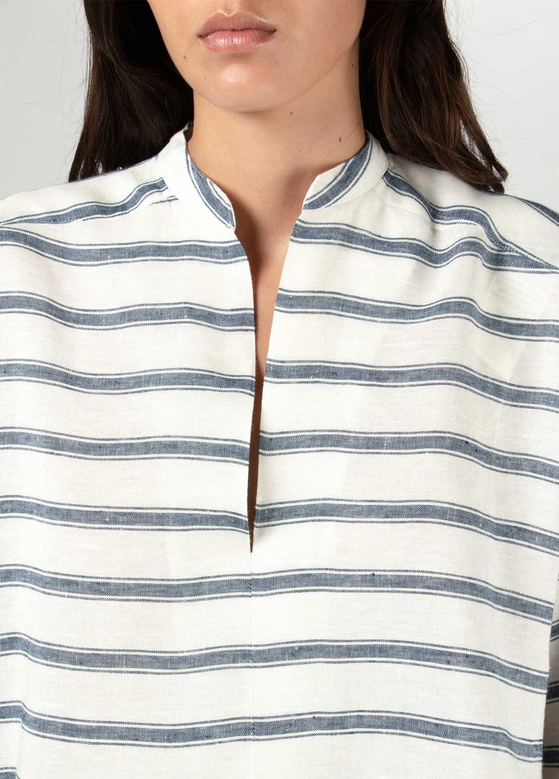 CAMISA PIJAMA FIO TINTO INDIGO