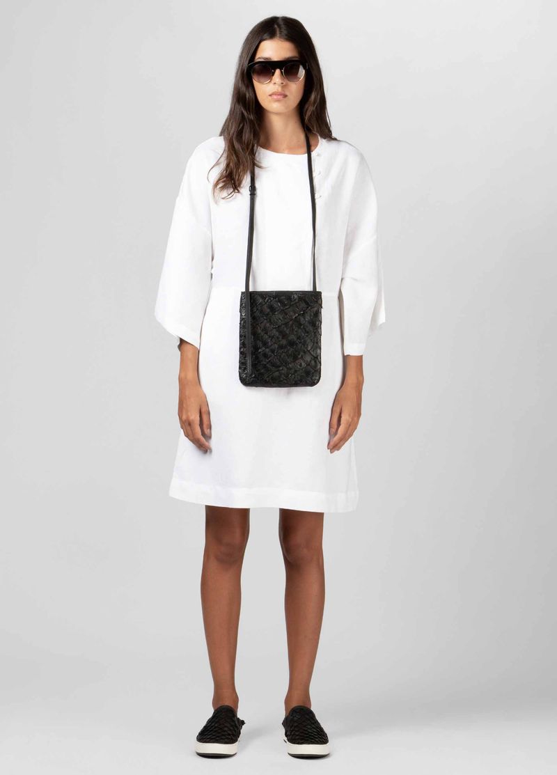 VESTIDO CURTO PESPONTO LINEN
