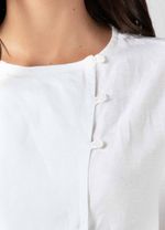 VESTIDO CURTO PESPONTO LINEN
