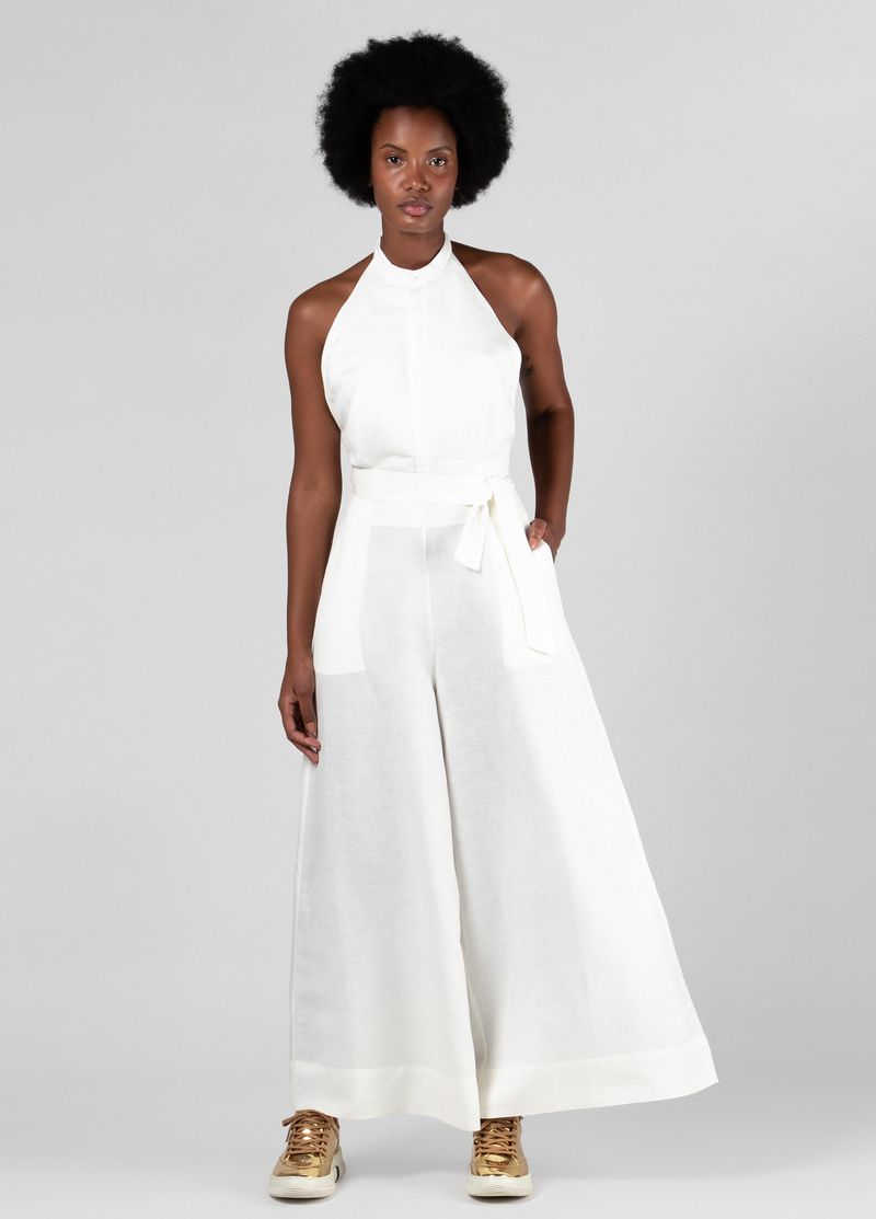 Macacao Regulagem Linen offwhite