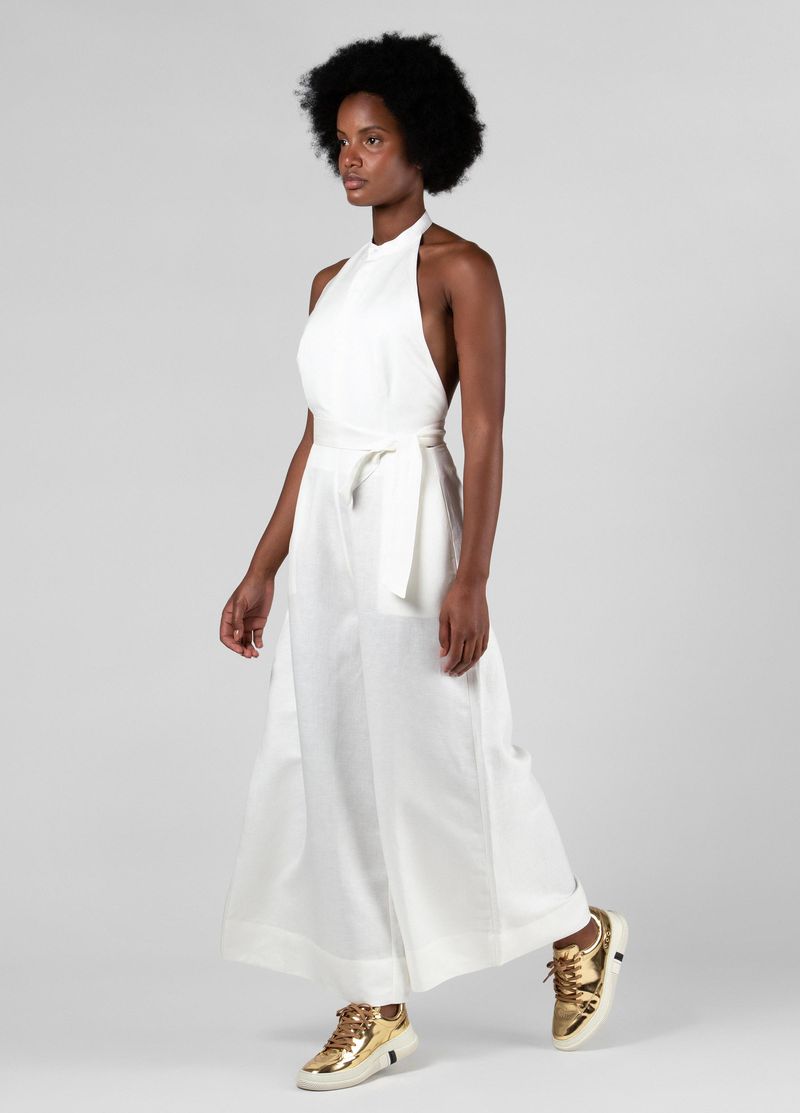 Macacao Regulagem Linen offwhite